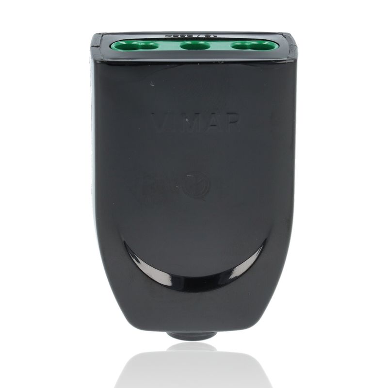 VIMAR 00223 - Presa 2P+T di tipo 16A P17/11 con cavo assiale, nera