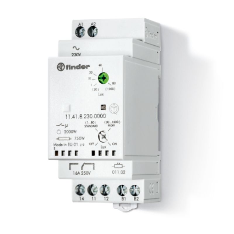 FINDER 114182300000 - Interruttore Crepuscolare Modulare Finder 16A 1 Scambio