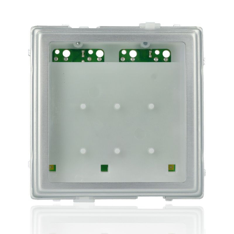 URMET 1148/50 - Sinthesi S2, modulo numero civico in alluminio anodizzato, acciaio lucido