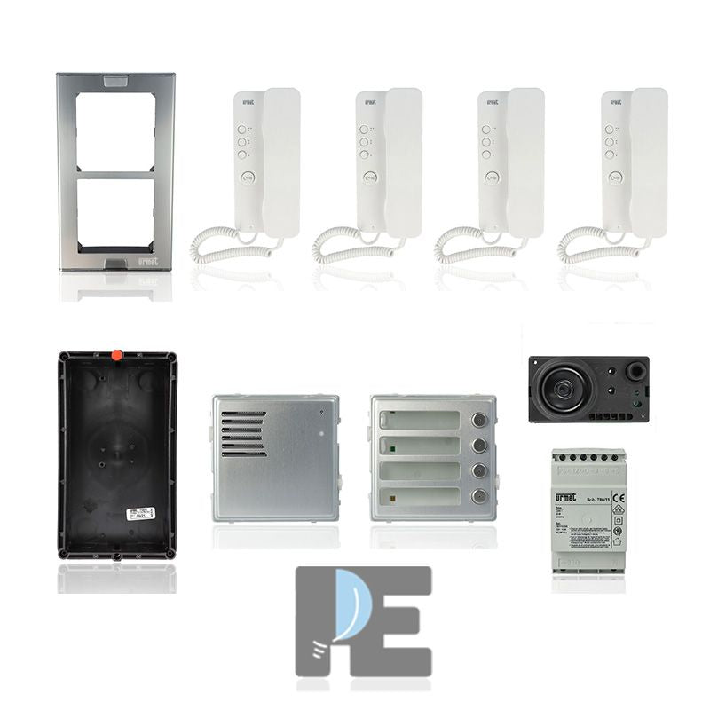 URMET 1150/304 - KIT Citofonico Quadrifamiliare URMET Sinthesi