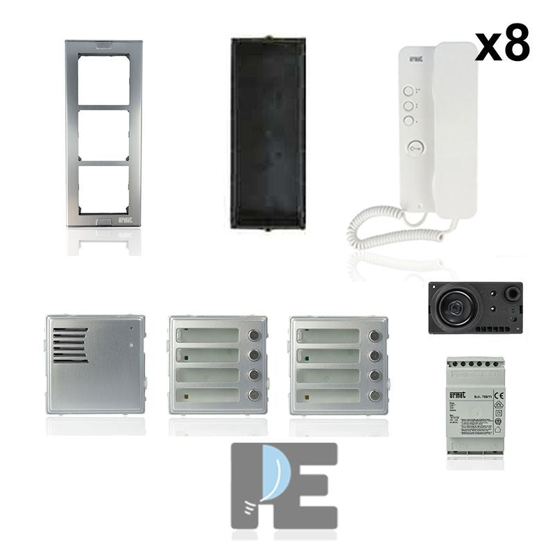 URMET 1150/308 - KIT Citofonico 8 Famiglie URMET Sinthesi