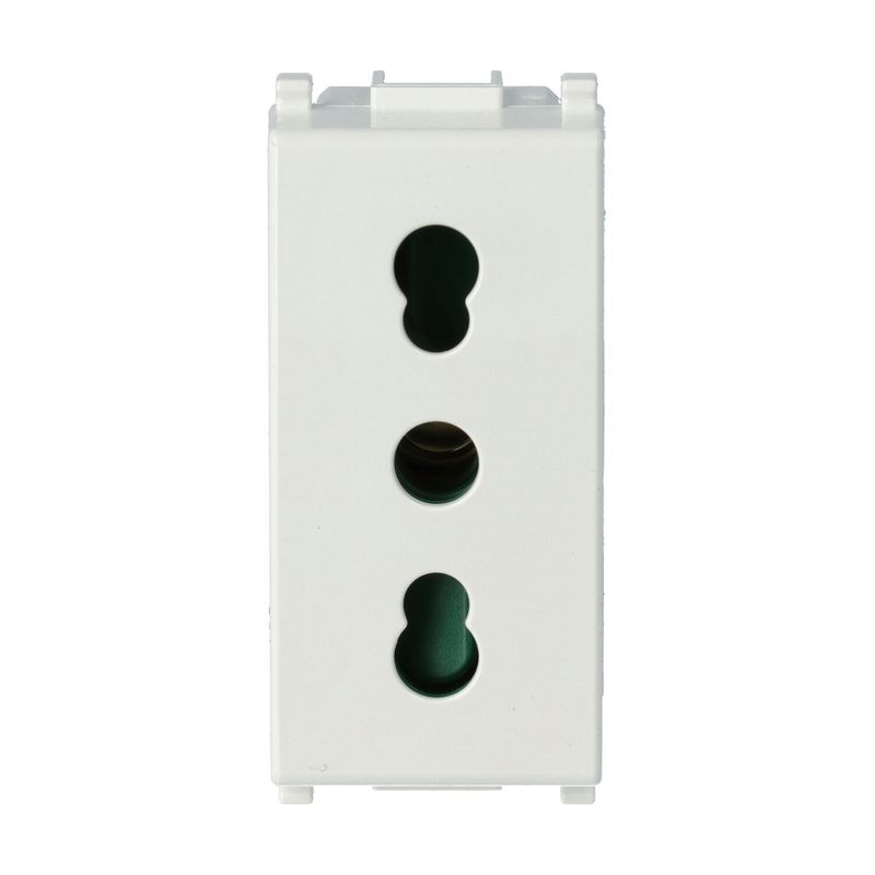 VIMAR 14203 - Presa bipasso 2P+T 16A P17/11 Bianco (Plana)