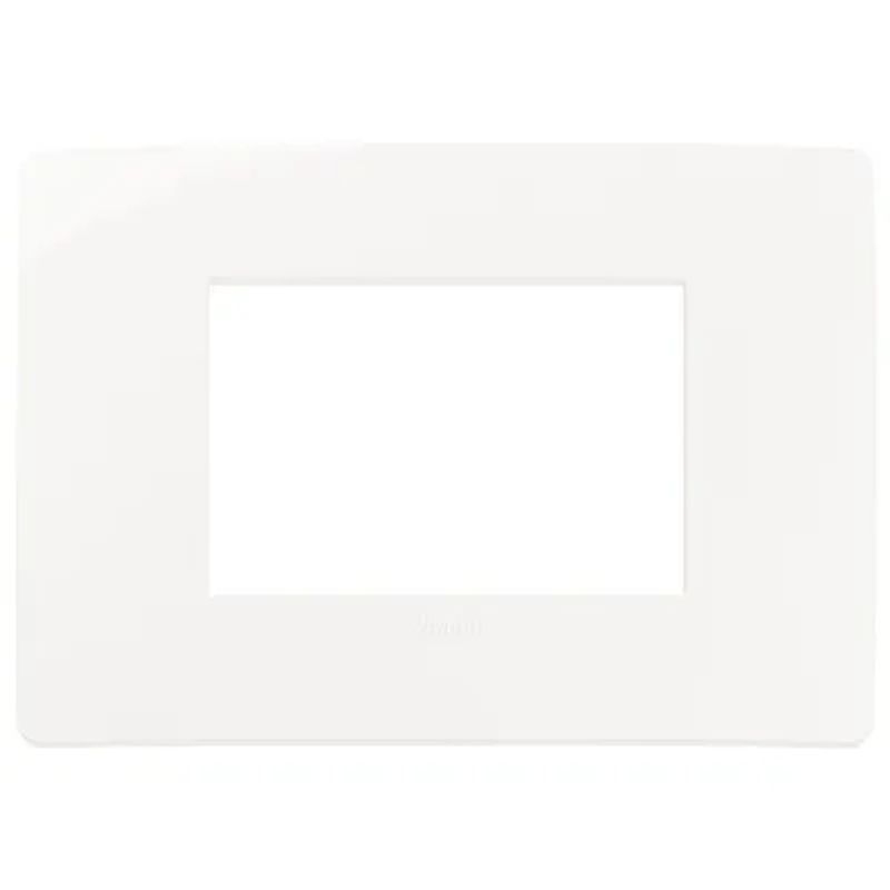 VIMAR 14653U.01 - Placca Plana Up 3 Moduli Bianco Tecnopolimero