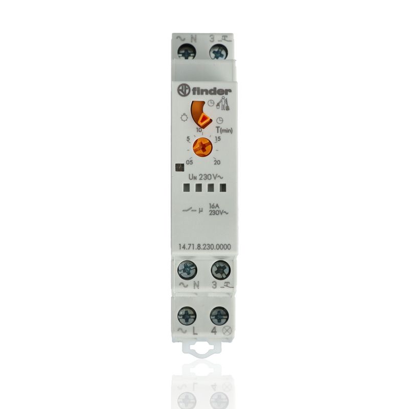 FINDER 147182300000 - Temporizzatore 3 Funzioni Luce Scale 16A