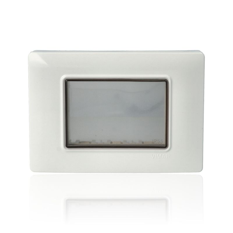 VIMAR 14943.01 - Calotta IP55 3M +viti Bianco (Aikon - Arkè - Plana)