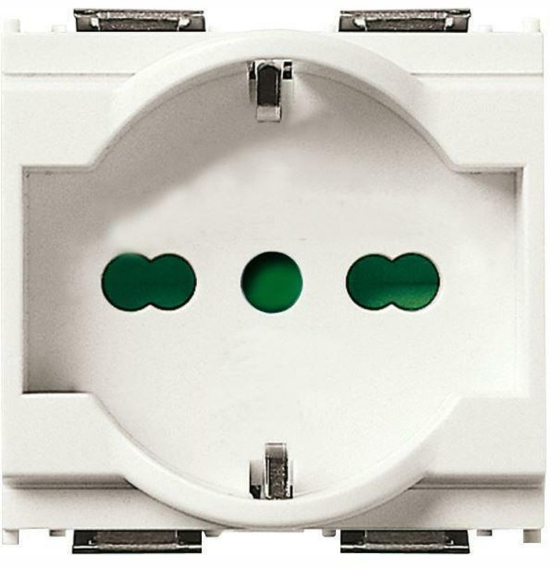 VIMAR 16211.B - Presa Idea Sicury 2P+T 16A Universale Bianco