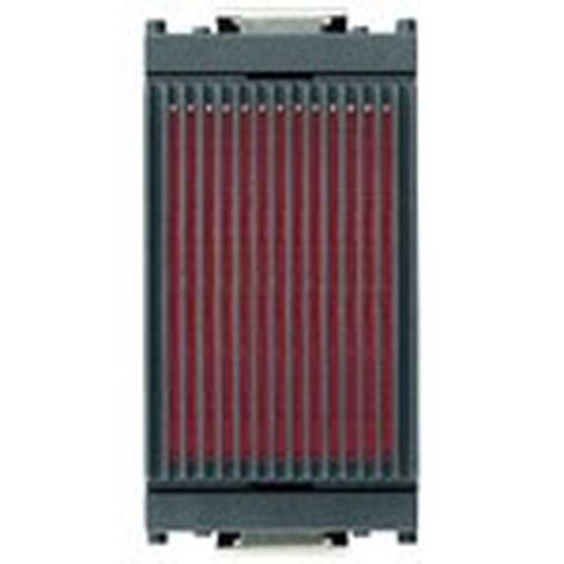 VIMAR 16431.R - Spia Diffusore Rosso Grigio Lampada Siluro O 6,3X28