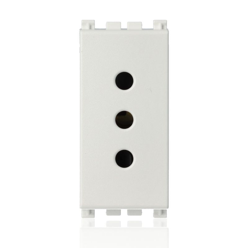 VIMAR 19201.B - Presa 2P+T 10A P11 Bianco (Arkè)