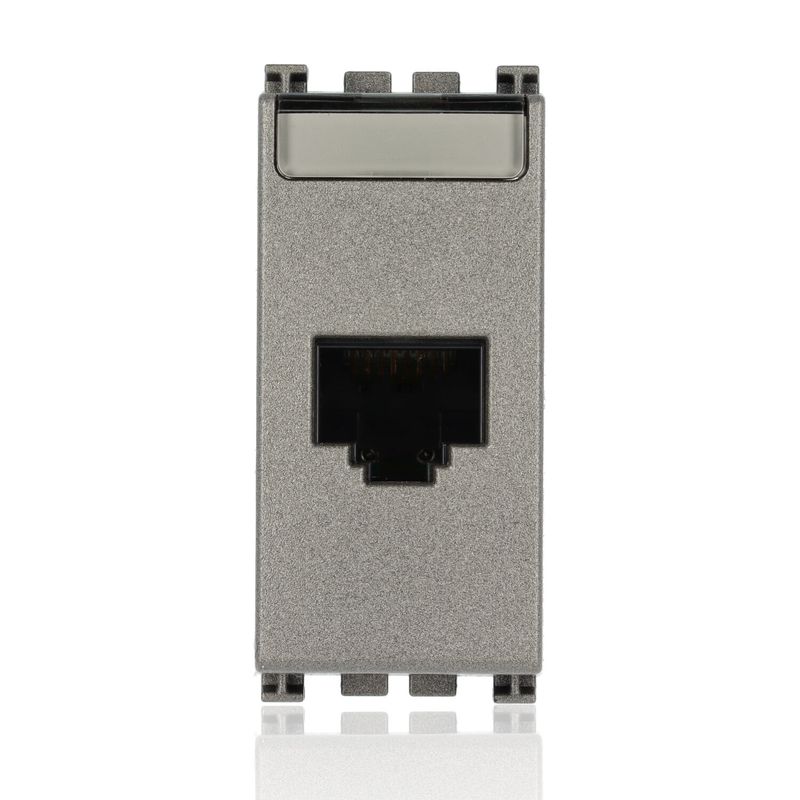 VIMAR 19339.11.M - Presa RJ45 Netsafe Cat5e UTP Metal (Arkè)