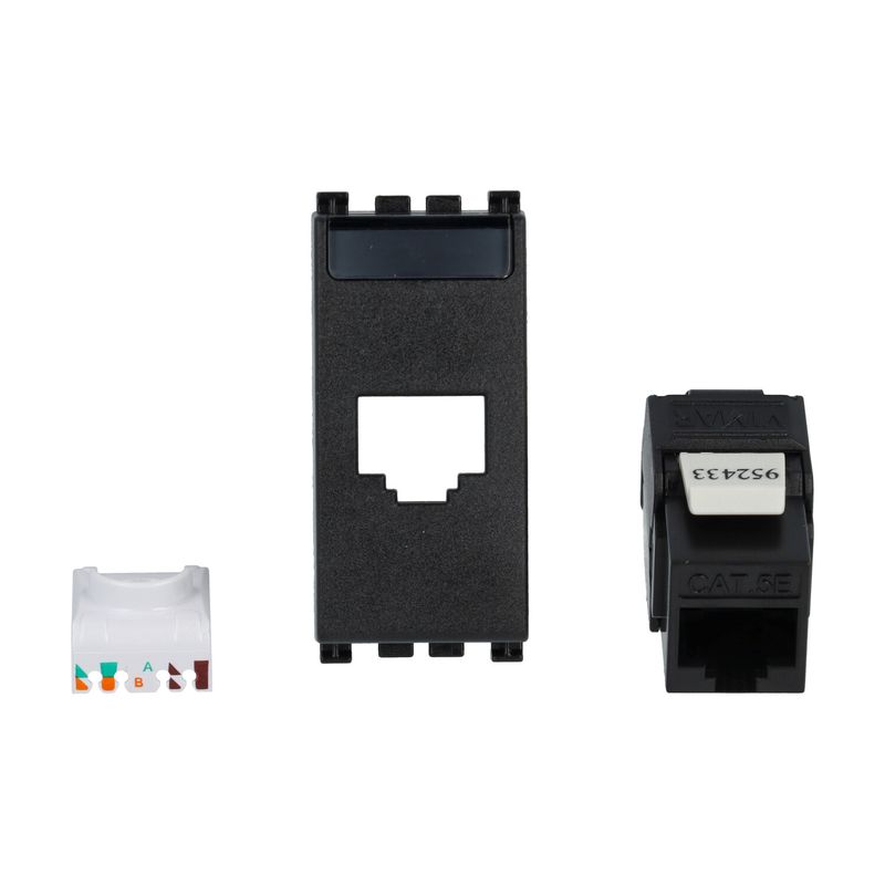 VIMAR 19339.11 - Presa RJ45 Netsafe Cat5e UTP grigio (Arkè)