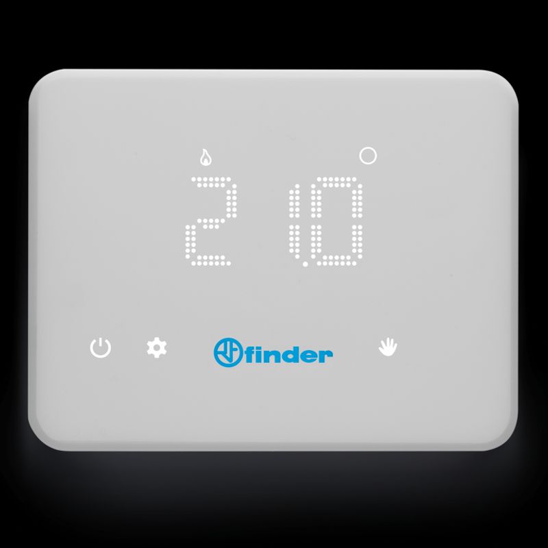 FINDER 1C9190030W07 - Cronotermostato connesso comandabile da App WiFi BLISS