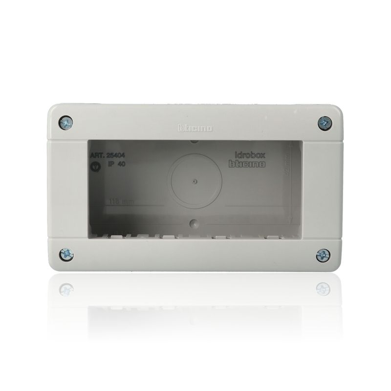BTICINO 25404 - Custodia Ip40 Composta Da Base E Coperchio - 4 Moduli - Matix