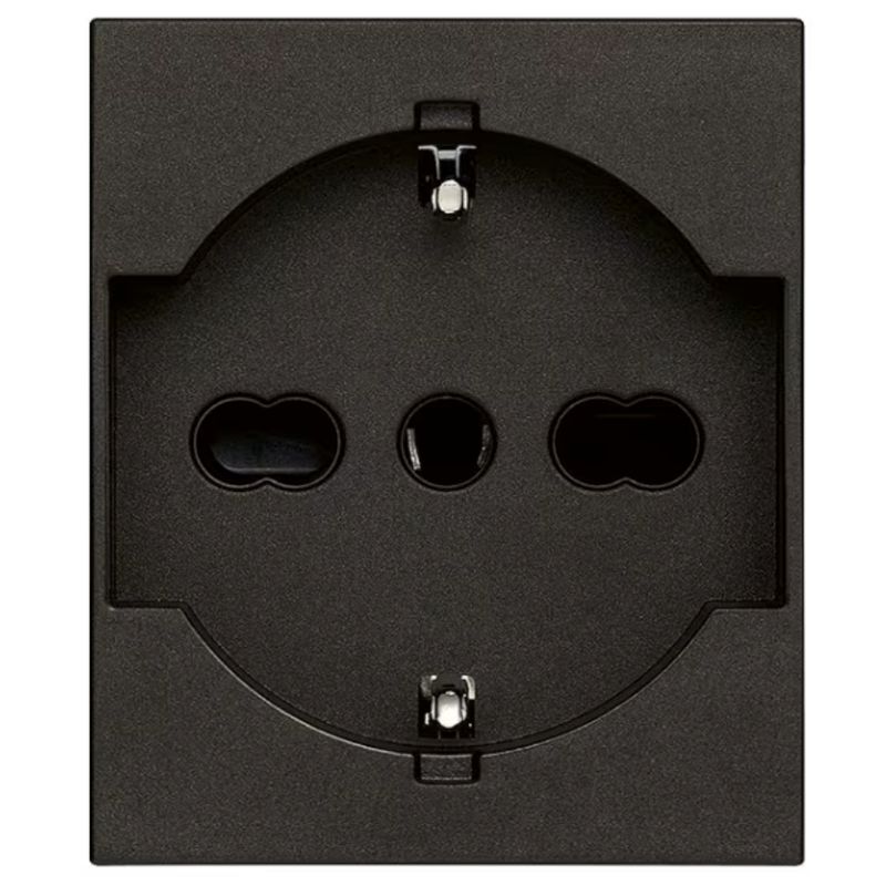 VIMAR 30210.G - Presa 2P+T 16A universale - Nera - Linea
