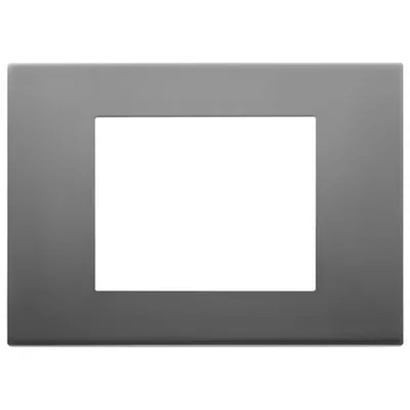 VIMAR 30653.72 - Placca Linea 3 Moduli Inox Satinato Acciaio Inox