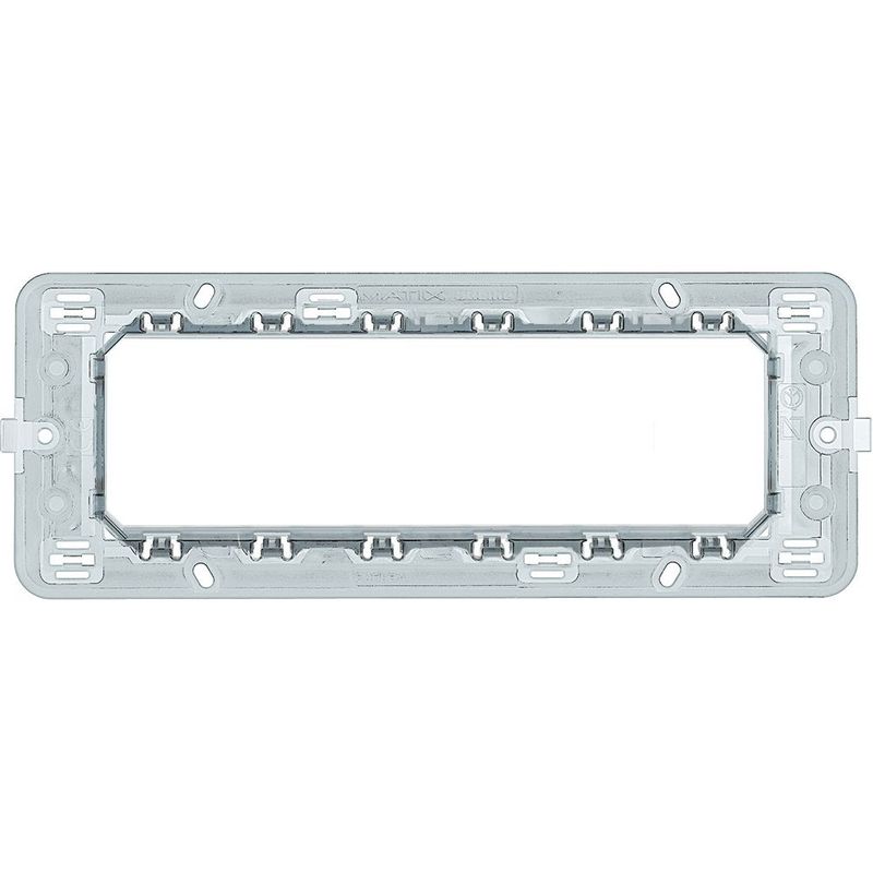 BTICINO 506LSA - Supporto A 6 Moduli - Per Scatola Art. 506L E Per Placche Art. 506L/6A/ E Art. Am4806 - Matix