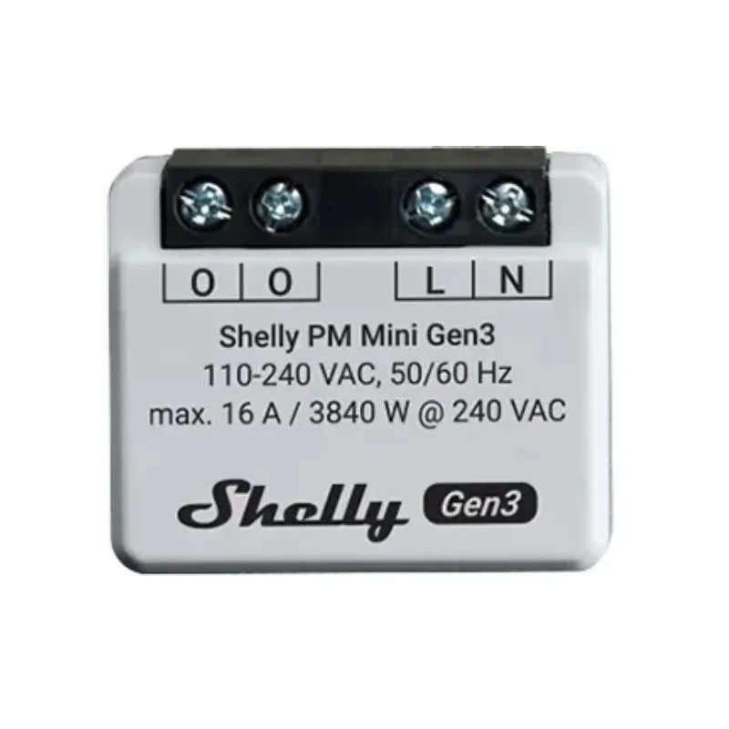 Shelly PM Mini Gen3 - Contatore Energia Wi-Fi Smart