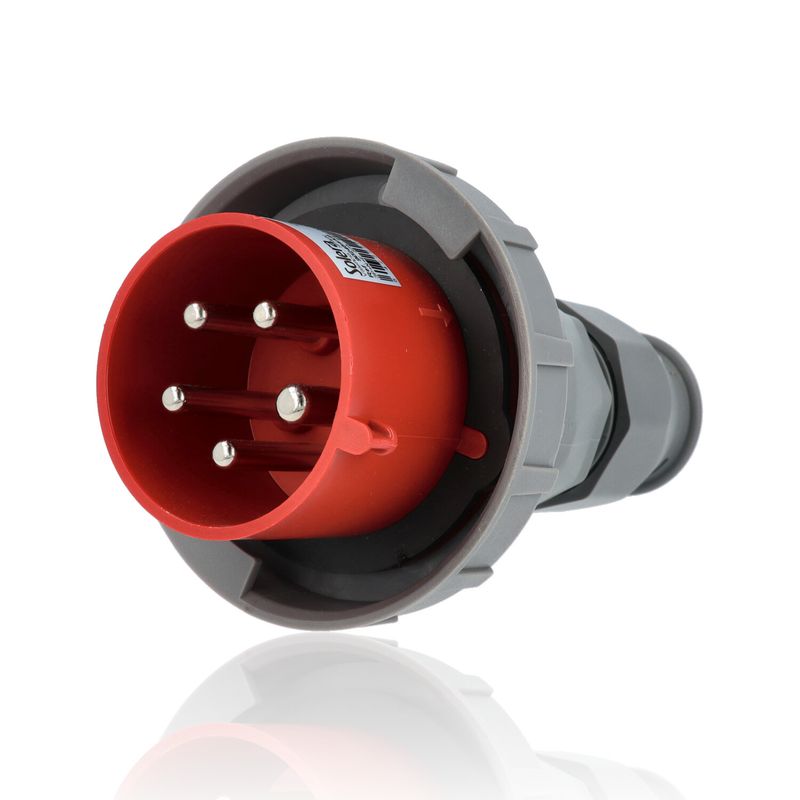 Spina industriale IP67, 3P+N+T, 32 A, 400V