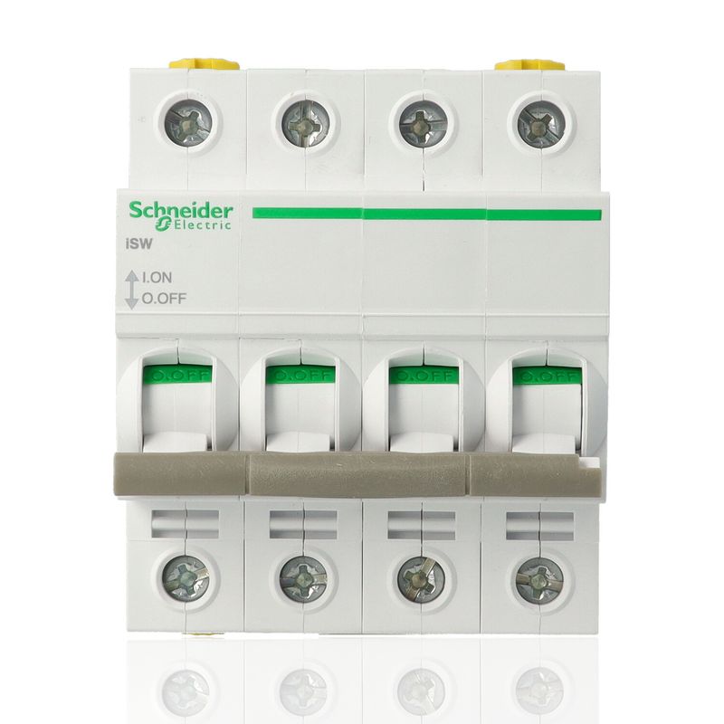 SCHNEIDER A9S65463 - Sezionatore Acti9 iSW 4P 63A 415VAC 4 Moduli DIN