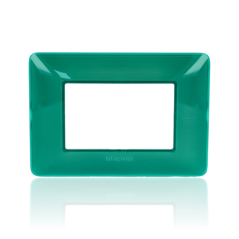BTICINO AM4803CVS - Placca 3 Moduli - Smeraldo - Materiale Tecnopolimero - Matix