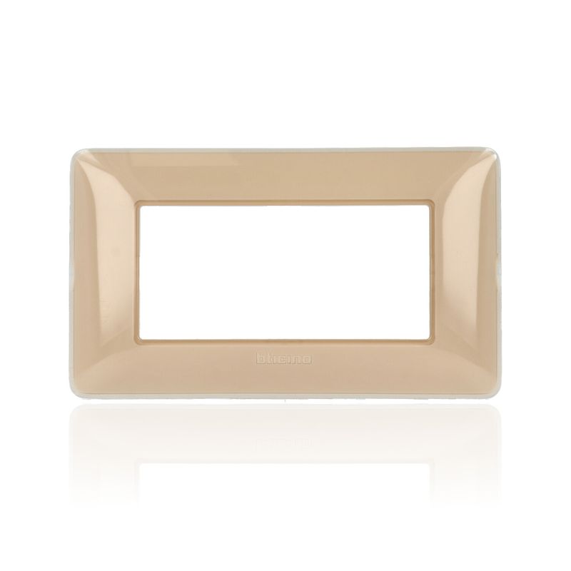 BTICINO AM4804CAV - Placca 4 Moduli - Avorio - Materiale Tecnopolimero - Matix