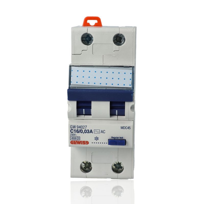 GEWISS GW94028 - Magnetotermico Differenziale Compatto MDC 45 2P C20 30mA AC