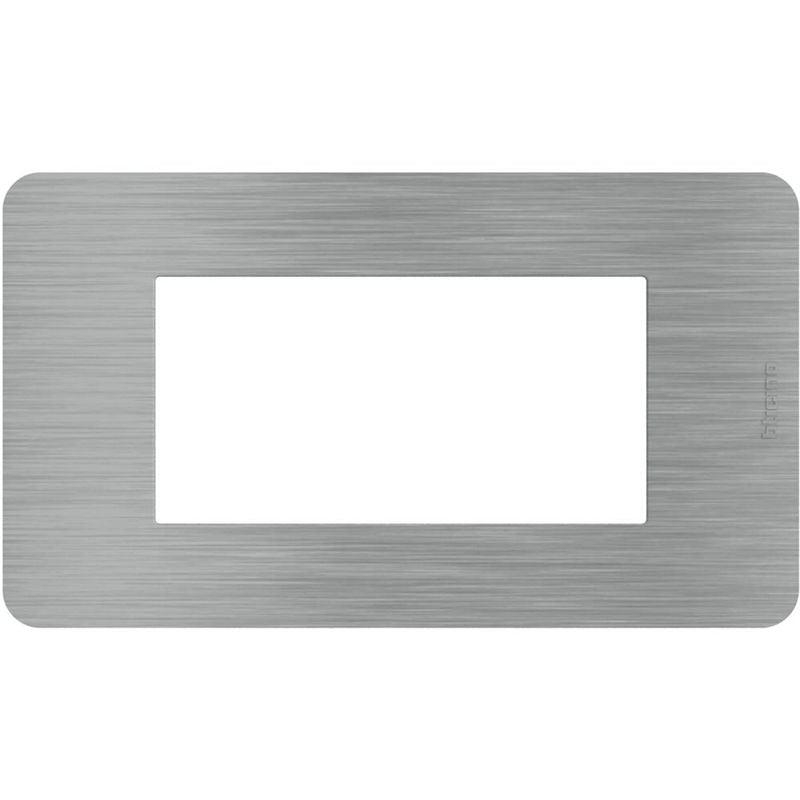 BTICINO JA4804ES - MatixGO - Placca 4P Steel