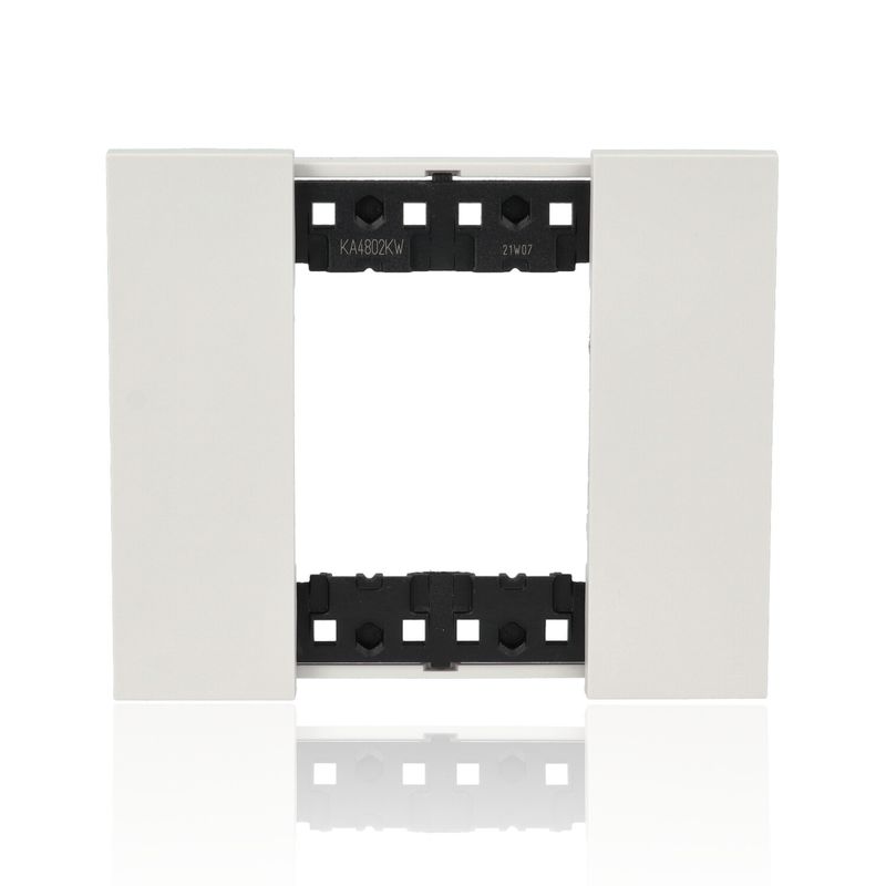 BTICINO KA4802KW - Placca 2 Moduli - Bianco - Now