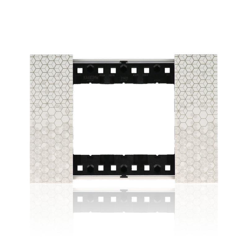BTICINO KA4803MW - Placca 3 Moduli - Pixel - Now