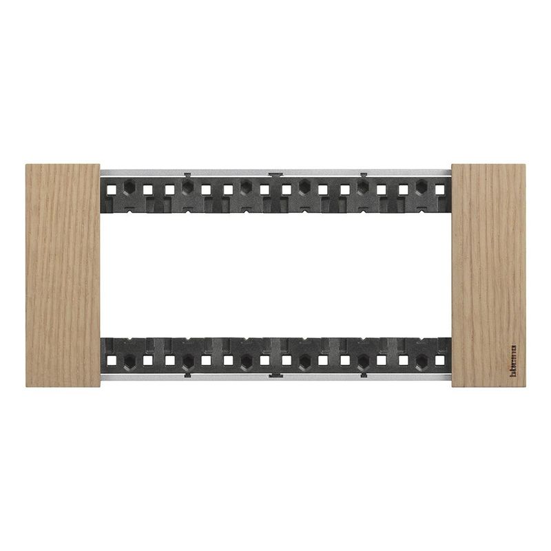 BTICINO KA4806LM - Placca Rovere 6 posti legno