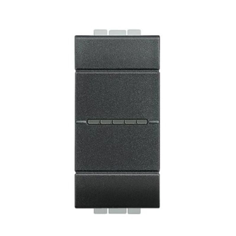 BTICINO L4053A - Deviatore Assiale 1P 16A 250V LivingLight Antracite
