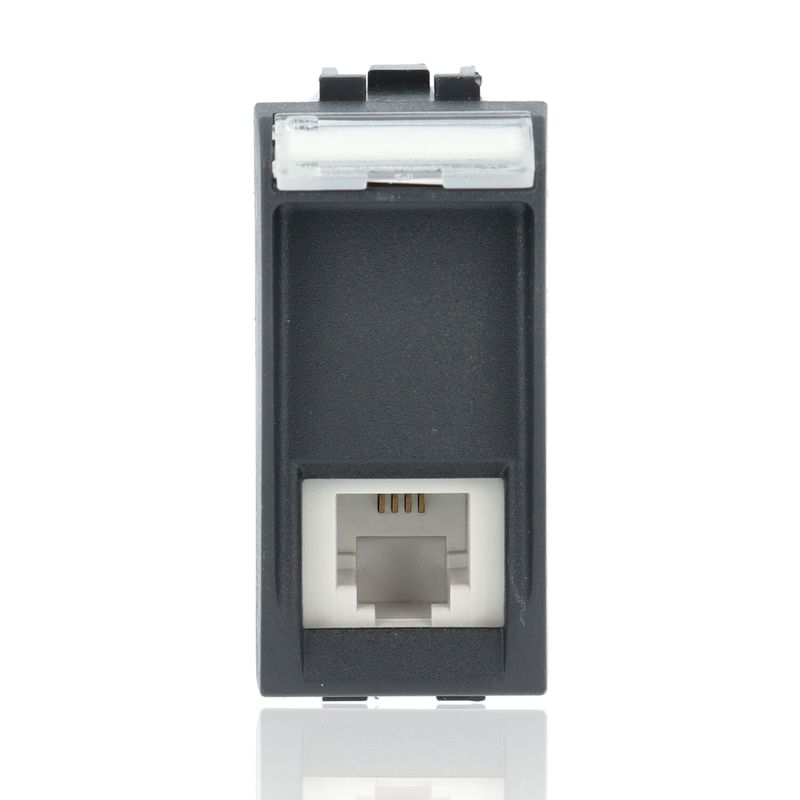 BTICINO L4258/11N - Connettore Rj12 K10 - Antracite - LivingLight
