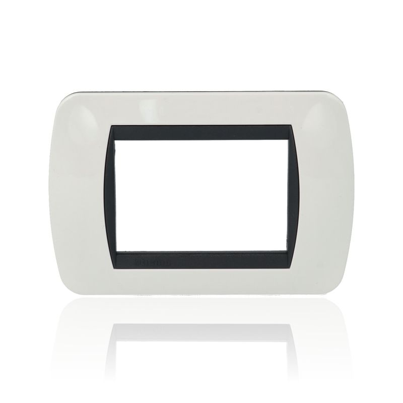 BTICINO L4803PB - Placca 3 Moduli - Bianco - LivingLight