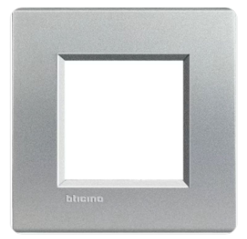 BTICINO LNA4802TE - Placca Quadra 2 Moduli - Tech