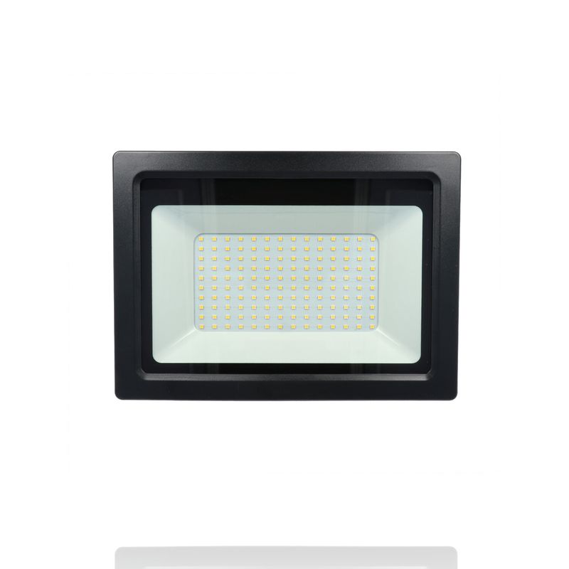 Proiettore LED, 100W, 220Vac, Luce Naturale, Nero