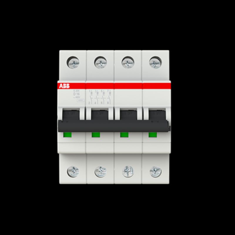 ABB S531221 - S204 D16 interruttore magnetotermico automatico 6KA 4P.