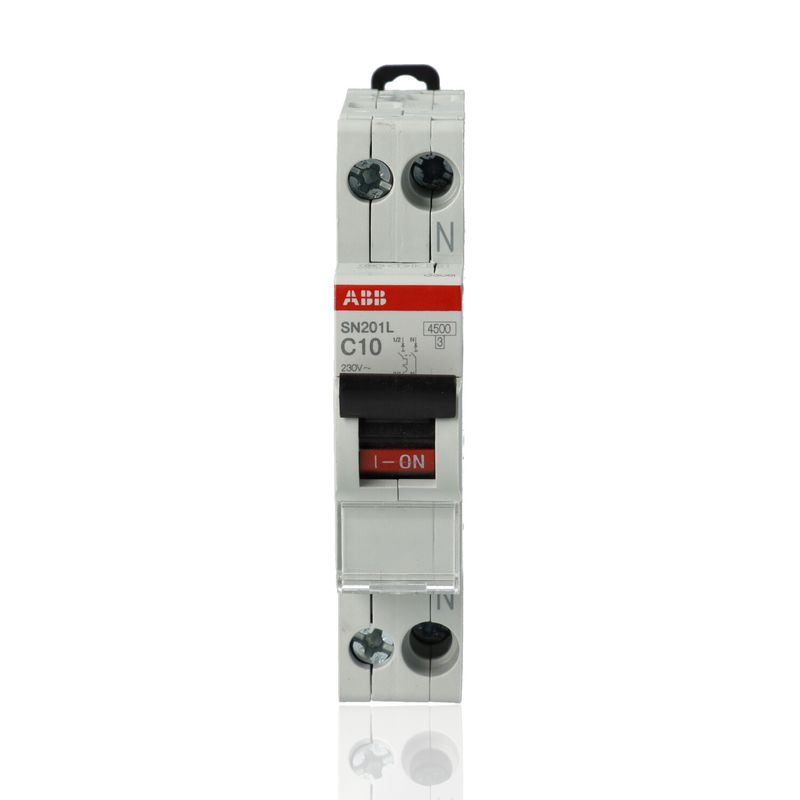 ABB SN201LC10 - Interruttore magnetotermico 1P+N C10 4500A