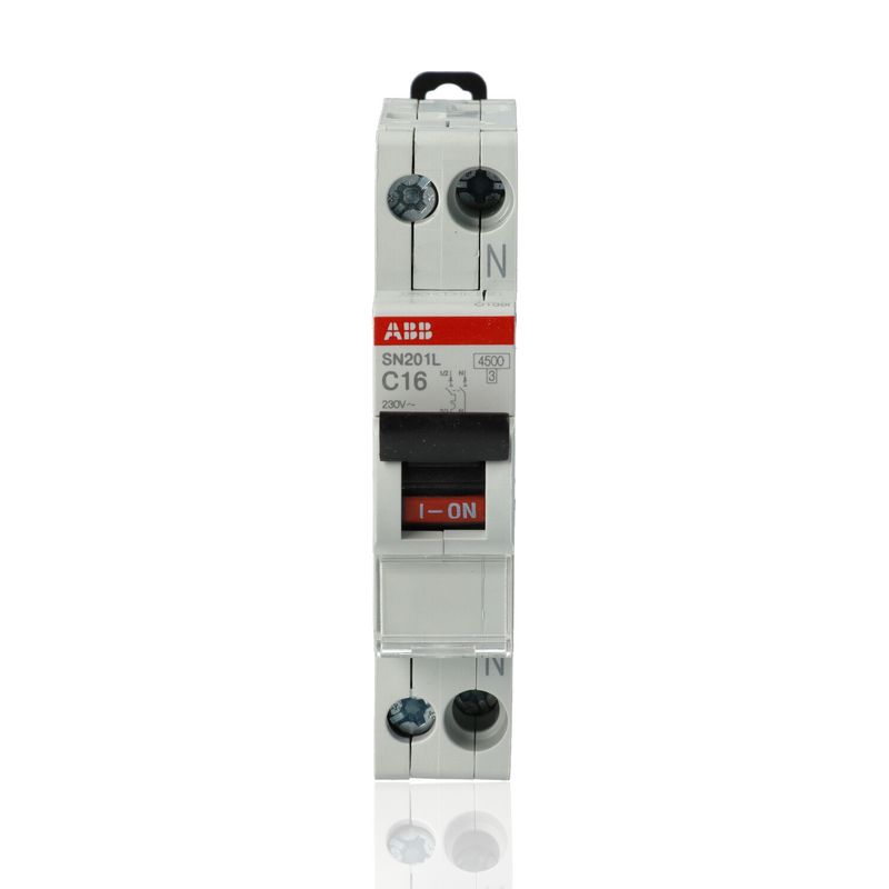 ABB SN201LC16 - Interruttore magnetotermico 1P+N C16 4500A