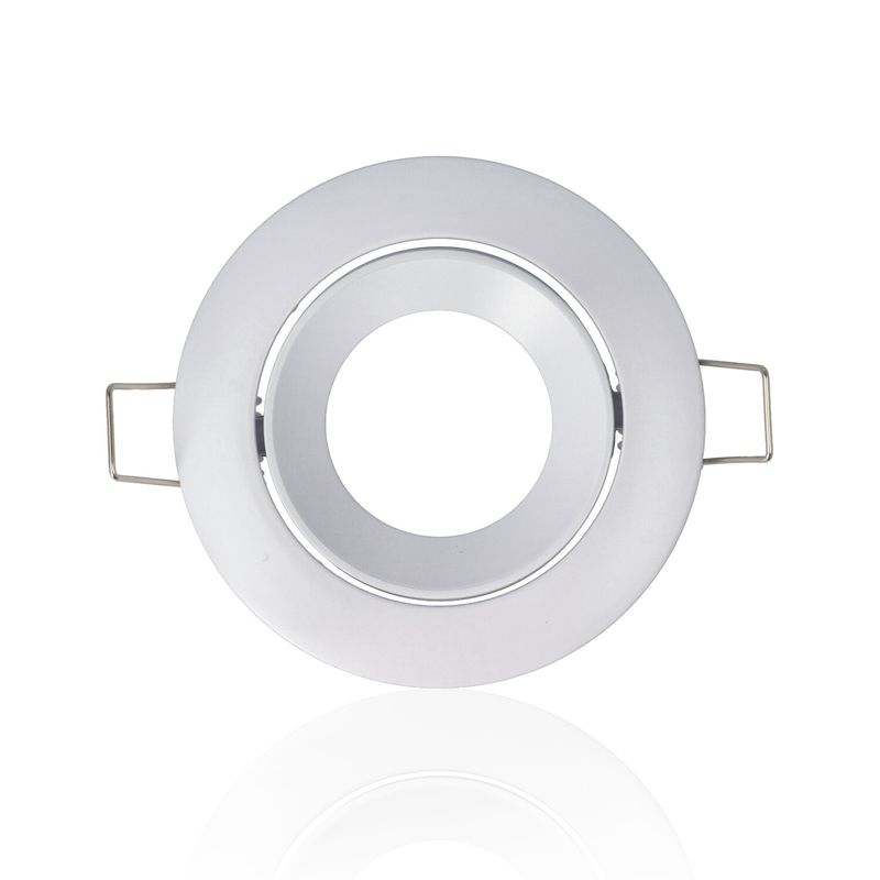 Porta faretto rotondo da incasso orientabile diam.84mm, GU10, Bianco (Gamma Lusso)