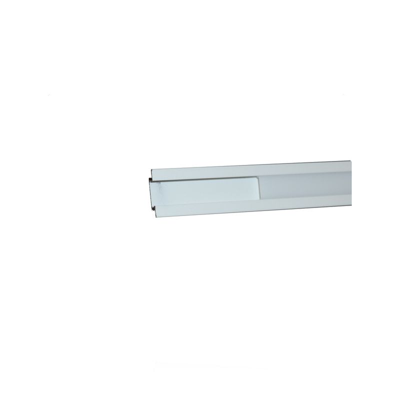 Profilo in alluminio 2mt, montaggio ad incasso, Bianco