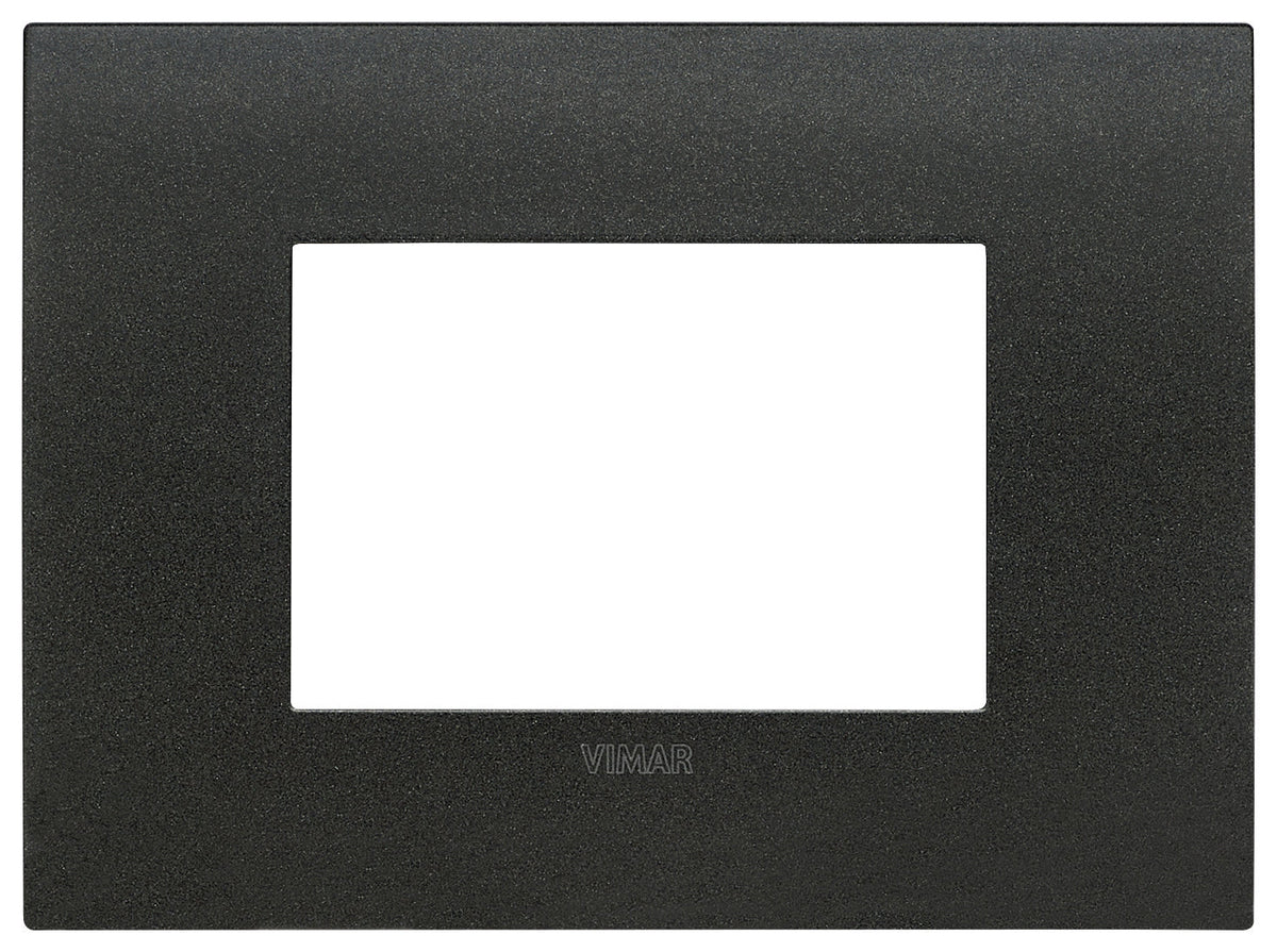 VIMAR 19953.01 - Placca Arké Fit 3 Moduli Metallo Grafite Matt