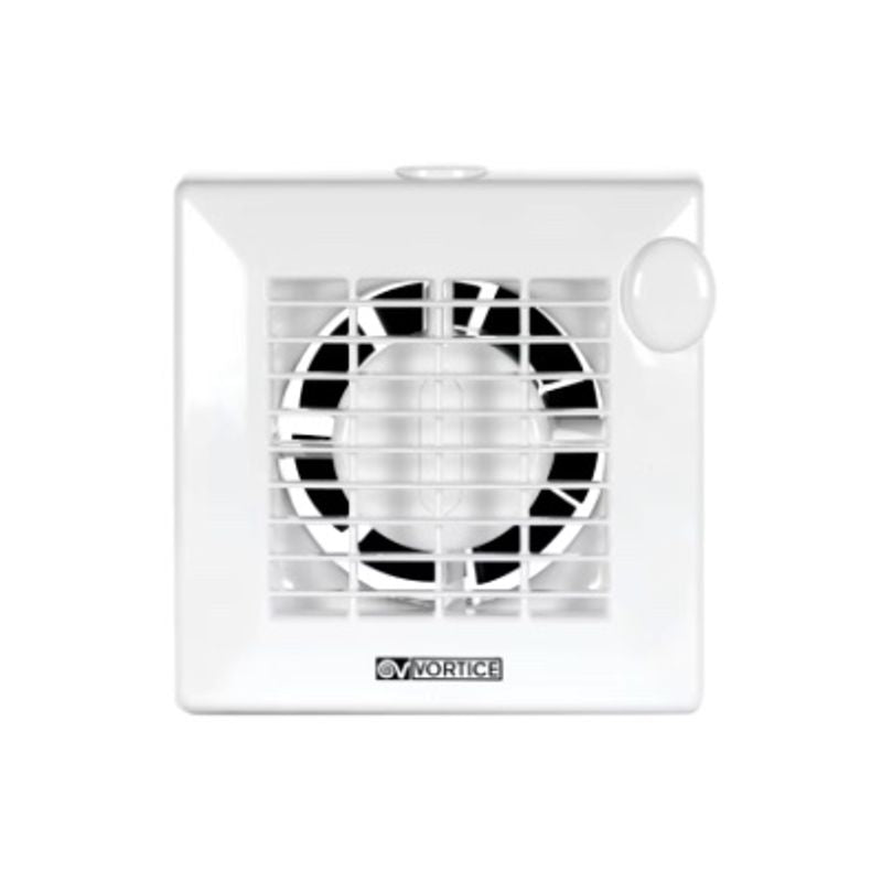 VORTICE 0000011211 - M 100/4 T aspiratori elicoidali da muro, resina plastica UV resistant, diametro 100 mm, motore protetto, portata 90 m3/h, timer 3-20 min