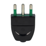 VIMAR 00202 - Spina 2P+T 16A di tipo S17 con cavo assiale, nera