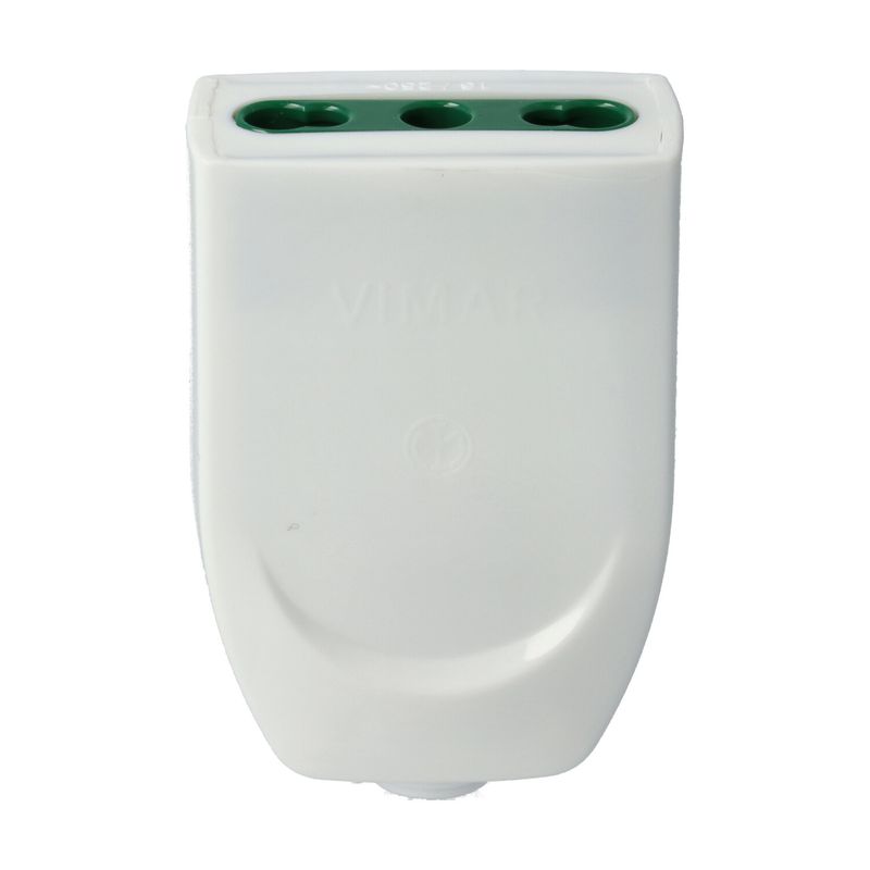 VIMAR 00223.B - Presa mobile 2P+T 16A P17/11 assiale bianca, Vimar SUPER NOVA
