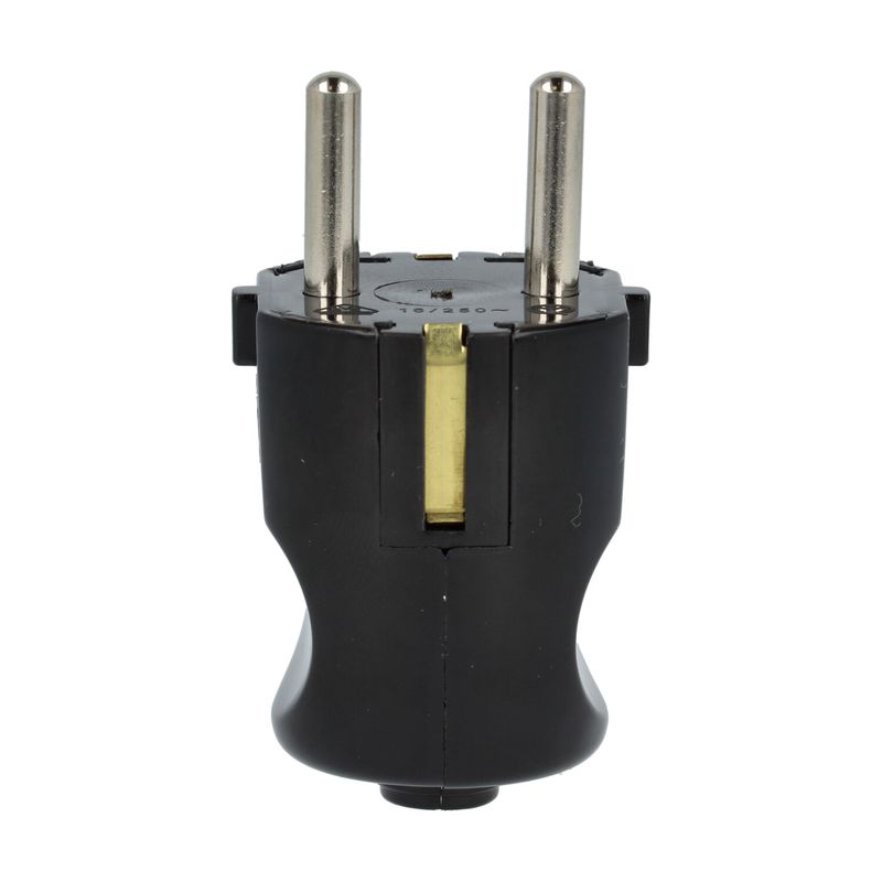 VIMAR 00230 - Spina 2P+T 16 A 250V standard tedesca (Schuko), nera, Vimar SUPER NOVA