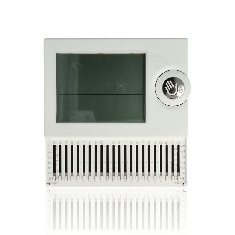 VIMAR 01911 - Cronotermostato a cursori bianco