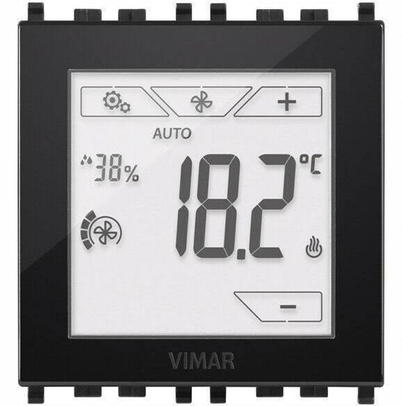 VIMAR 02951 - Termostato touch domotico 2M nero