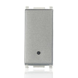 VIMAR 14000.SL - Interruttore 1P 10AX Silver (Plana)