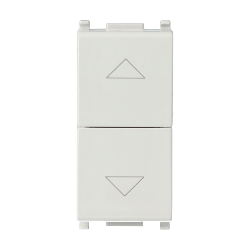 VIMAR 14062 - Due pulsanti interblocc.NO+NO 10A Bianco (Plana)