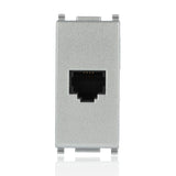 VIMAR 14320.SL - Presa RJ11 6/4 Silver (Plana)