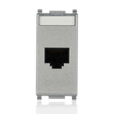 VIMAR 14339.11.SL - Presa RJ45 Netsafe Cat5e UTP Silver (Plana)